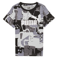 tekstylia Chłopiec T-shirty z krótkim rękawem Puma ESS STREET ART AOP Czarny