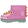 Buty Dziecko Kozaki i kalosze Melissa MINI  Rain Boot+Fábula B - Green/Pink Różowy