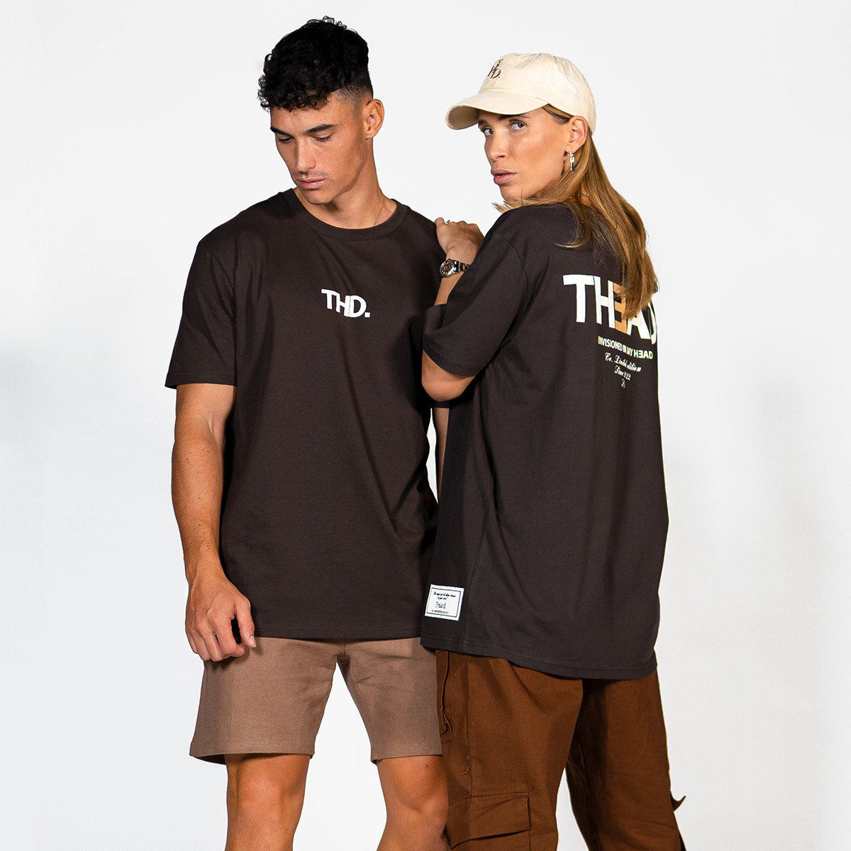 tekstylia T-shirty z krótkim rękawem THEAD. DUBAI T-SHIRT Brązowy