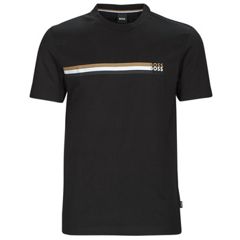 tekstylia Męskie T-shirty z krótkim rękawem BOSS Tiburt 346 Czarny