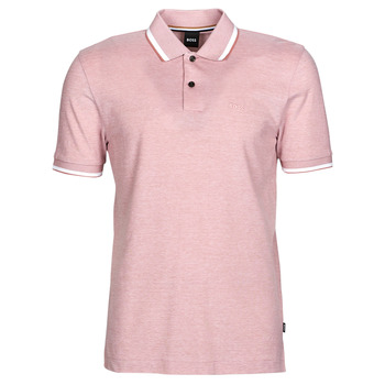 tekstylia Męskie Koszulki polo z krótkim rękawem BOSS Parlay 183 Różowy