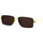 Zegarki & Biżuteria  Męskie okulary przeciwsłoneczne Bottega Veneta Occhiali da Sole  BV1126S 002 Złoty