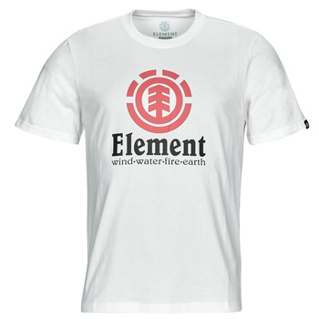 tekstylia Męskie T-shirty z krótkim rękawem Element VERTICAL SS Biały