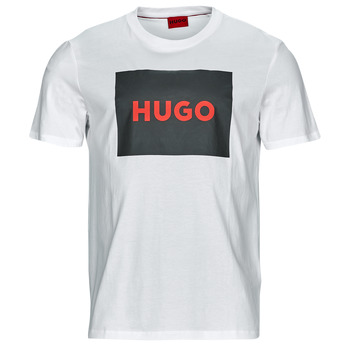 tekstylia Męskie T-shirty z krótkim rękawem HUGO Dulive222 Biały
