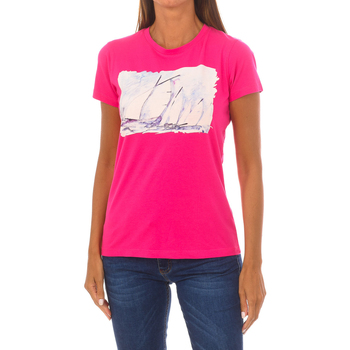 tekstylia Damskie T-shirty z krótkim rękawem Galvanni GLVSW1129501-CHILIPEPPER Różowy