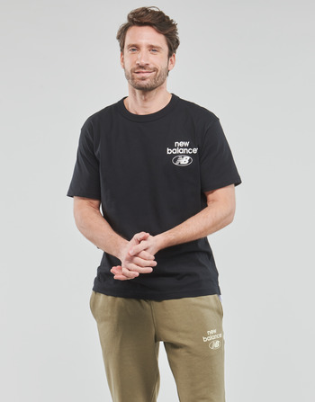 New Balance Essentials Logo T-Shirt Czarny