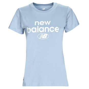 tekstylia Damskie T-shirty z krótkim rękawem New Balance Essentials Graphic Athletic Fit Short Sleeve Light / Szary