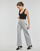 tekstylia Damskie Spodnie dresowe New Balance Essentials Stacked Logo Sweat Pant Szary