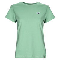 tekstylia Damskie T-shirty z krótkim rękawem New Balance Small Logo Tee Zielony