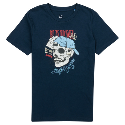 tekstylia Chłopiec T-shirty z krótkim rękawem Jack & Jones JORROXBURY TEE SS CREW NECK Marine