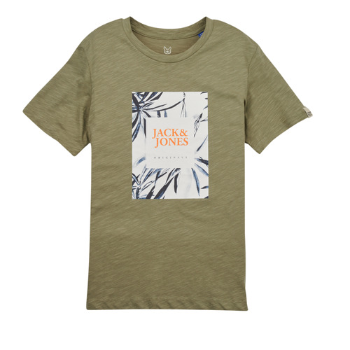 tekstylia Chłopiec T-shirty z krótkim rękawem Jack & Jones JORCRAYON BRANDING TEE SS CREW NECK Zielony