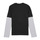 tekstylia Chłopiec T-shirty z długim rękawem Jack & Jones JOROLI SKATER LAYER TEE LS CREW NECK Czarny