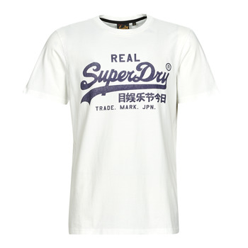 tekstylia Męskie T-shirty z krótkim rękawem Superdry VINTAGE VL NOOS TEE Biały