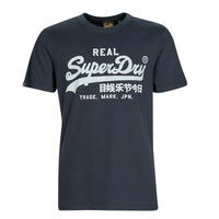 tekstylia Męskie T-shirty z krótkim rękawem Superdry VINTAGE VL NOOS TEE Marine