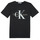 tekstylia Dziecko T-shirty z krótkim rękawem Calvin Klein Jeans MONOGRAM LOGO T-SHIRT Czarny