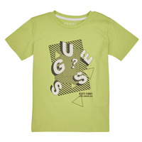 tekstylia Chłopiec T-shirty z krótkim rękawem Guess DUSTY KIWI Zielony / Clair