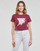 tekstylia Damskie T-shirty z krótkim rękawem Guess SS CN ICON TEE Bordeaux