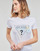 tekstylia Damskie T-shirty z krótkim rękawem Guess SS CN ALVA TEE Biały