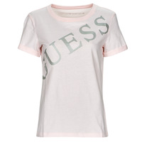 tekstylia Damskie T-shirty z krótkim rękawem Guess SS CN BENITA TEE Różowy