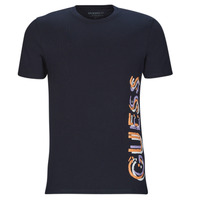 tekstylia Męskie T-shirty z krótkim rękawem Guess SS CN GUESS VERTICAL LOGO TEE Marine