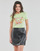 tekstylia Damskie T-shirty z krótkim rękawem Guess SS CN TRIANGLE FLOWERS TEE Zielony