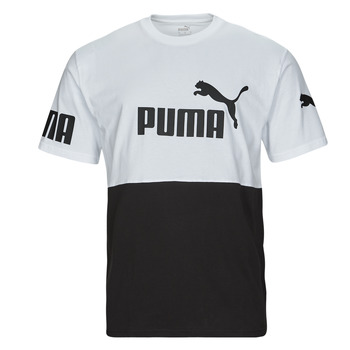 tekstylia Męskie T-shirty z krótkim rękawem Puma PUMA POWER COLORBLOCK Czarny / Biały
