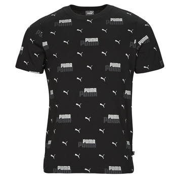 tekstylia Męskie T-shirty z krótkim rękawem Puma ESS+ LOGO POWER AOP Czarny