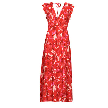 tekstylia Damskie Sukienki długie Betty London MYRENE Czerwony / Różowy