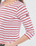 tekstylia Damskie T-shirty z długim rękawem Armor Lux MARINIERE JERSEY ML Biały / Czerwony
