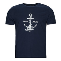 tekstylia Męskie T-shirty z krótkim rękawem Armor Lux T-SHIRT SERIGRAPHIE Marine