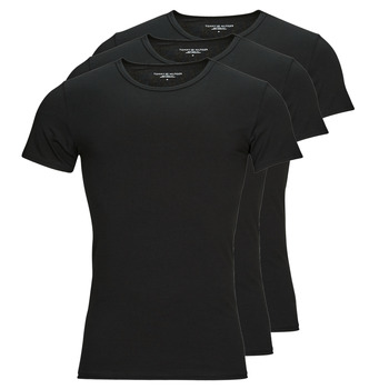 tekstylia Męskie T-shirty z krótkim rękawem Tommy Hilfiger STRETCH CN SS TEE 3PACK X3 Czarny / Czarny / Czarny