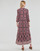tekstylia Damskie Sukienki długie Ikks BW30015 Różowy