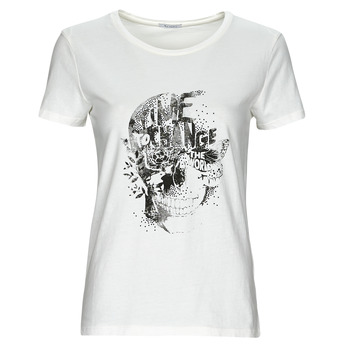 tekstylia Damskie T-shirty z krótkim rękawem Ikks BW10005 Biały