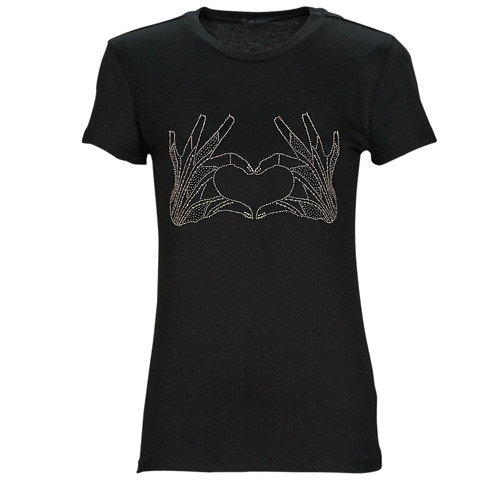 tekstylia Damskie T-shirty z krótkim rękawem Ikks BW10105 Czarny