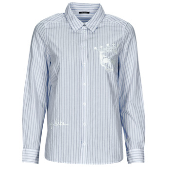tekstylia Damskie Koszule Ikks BW12005 Niebieski / Biały