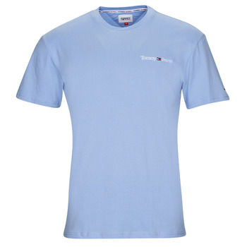 tekstylia Męskie T-shirty z krótkim rękawem Tommy Jeans TJM CLSC LINEAR CHEST TEE Niebieski / Ciel