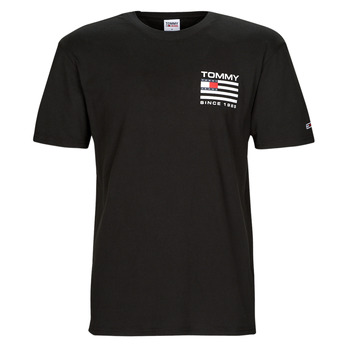 tekstylia Męskie T-shirty z krótkim rękawem Tommy Jeans TJM CLSC RWB BACK LOGO TEE Czarny