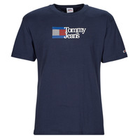 tekstylia Męskie T-shirty z krótkim rękawem Tommy Jeans TJM CLSC RWB CHEST LOGO TEE Marine