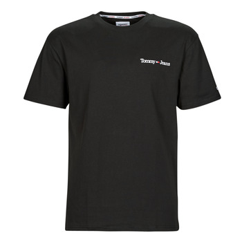 tekstylia Męskie T-shirty z krótkim rękawem Tommy Jeans TJM CLSC LINEAR CHEST TEE Czarny