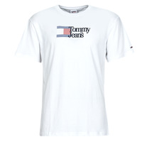 tekstylia Męskie T-shirty z krótkim rękawem Tommy Jeans TJM CLSC RWB CHEST LOGO TEE Biały