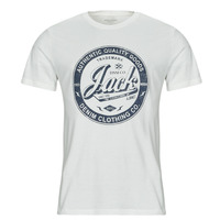 tekstylia Męskie T-shirty z krótkim rękawem Jack & Jones JJEJEANS TEE SS O-NECK Ecru