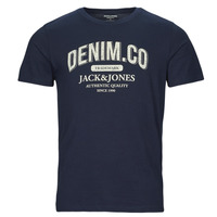 tekstylia Męskie T-shirty z krótkim rękawem Jack & Jones JJEJEANS TEE SS O-NECK Marine