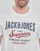 tekstylia Męskie T-shirty z krótkim rękawem Jack & Jones JJELOGO TEE SS O-NECK Ecru