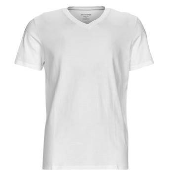 tekstylia Męskie T-shirty z krótkim rękawem Jack & Jones JJEORGANIC BASIC TEE SS V-NECK Biały