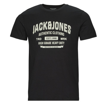tekstylia Męskie T-shirty z krótkim rękawem Jack & Jones JJEJEANS TEE SS O-NECK Czarny