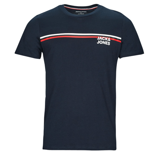 tekstylia Męskie T-shirty z krótkim rękawem Jack & Jones JJATLAS TEE SS CREW NECK Marine