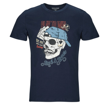 tekstylia Męskie T-shirty z krótkim rękawem Jack & Jones JORROXBURY TEE SS CREW NECK Marine