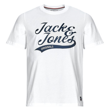 tekstylia Męskie T-shirty z krótkim rękawem Jack & Jones JORTREVOR UPSCALE SS TEE CREW NECK Biały