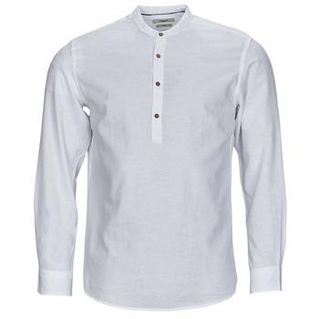 tekstylia Męskie Koszule z długim rękawem Jack & Jones JPRBLASUMMER HALF PLACKET SHIRT L/S Biały