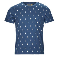 tekstylia Męskie T-shirty z krótkim rękawem Polo Ralph Lauren SLEEPWEAR-S/S CREW-SLEEP-TOP Niebieski / Creme